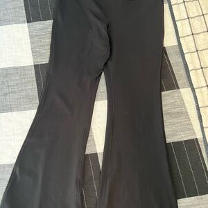 Yogalicious Lux Madison Crossover Flare Pants - Black